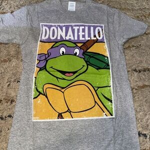 Teenage Mutant Ninja Turtles Donatello T Shirt Mens Small Gray Graphic Tee